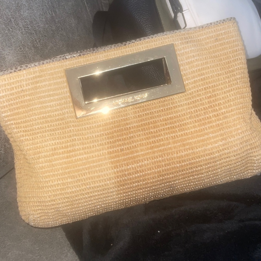 Michael Kors Tan Clutch
